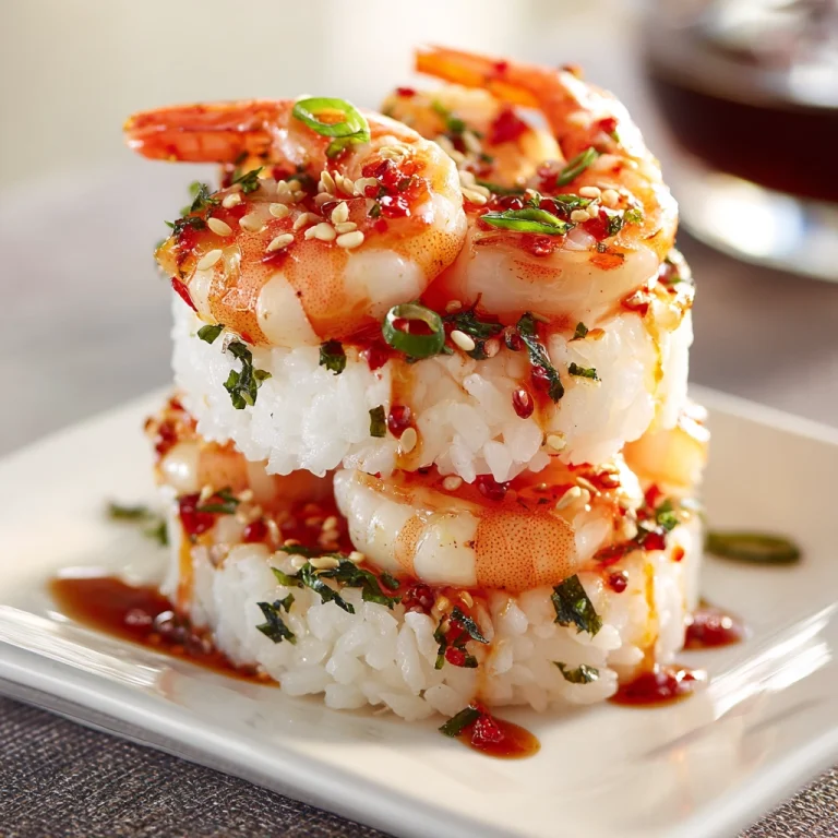 Spicy Shrimp Sushi Stacks Recipe