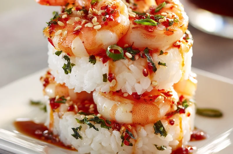 Spicy Shrimp Sushi Stacks Recipe: A Flavorful Twist on a Japanese Classic
