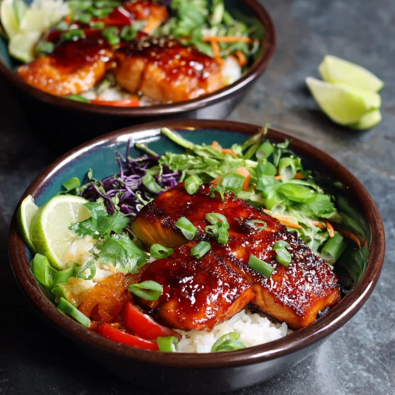 Sriracha Honey Salmon Bowls