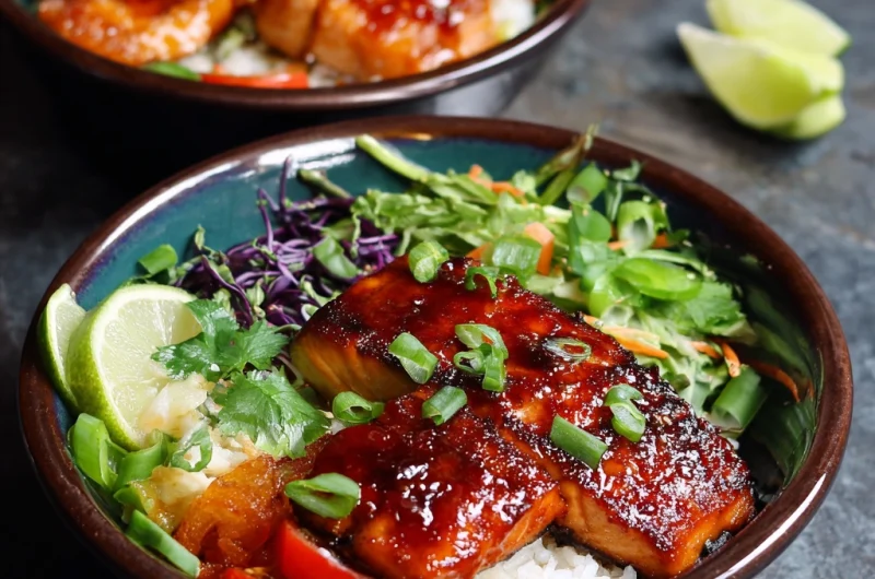 Sriracha Honey Salmon Bowls: Sweet, Spicy, and Totally Irresistible