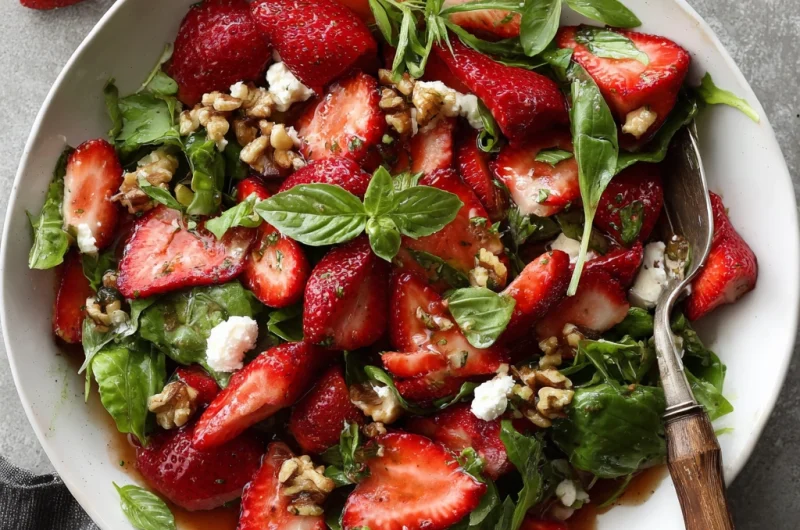 Strawberry Basil Salad: A Fresh, Sweet, and Herbaceous Delight