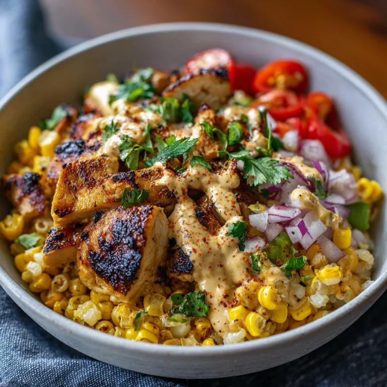 Street Corn Chicken Bowl Recipe