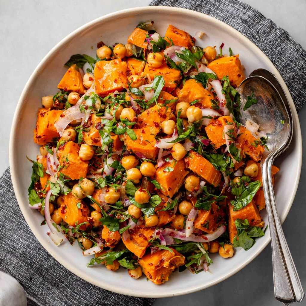 Sweet Potato Chickpea Salad