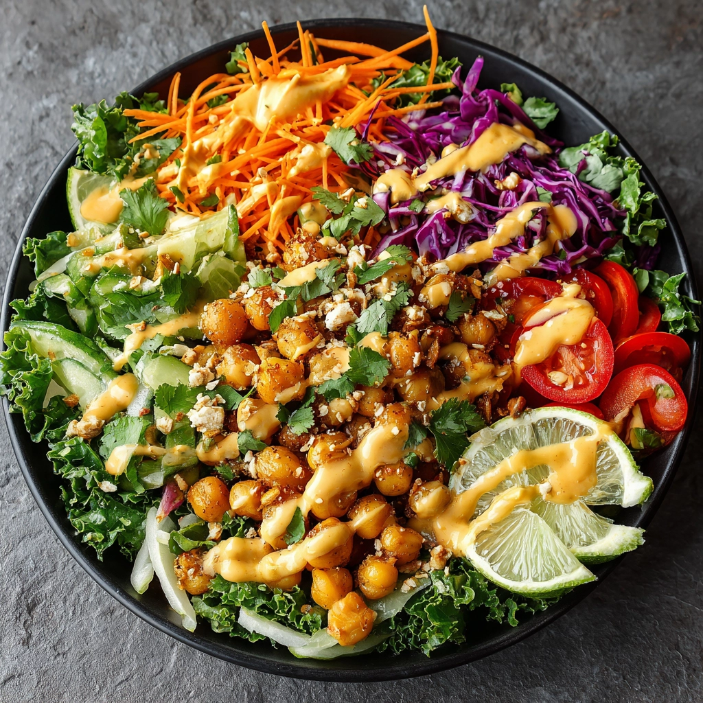 Thai Peanut Chickpea Salad