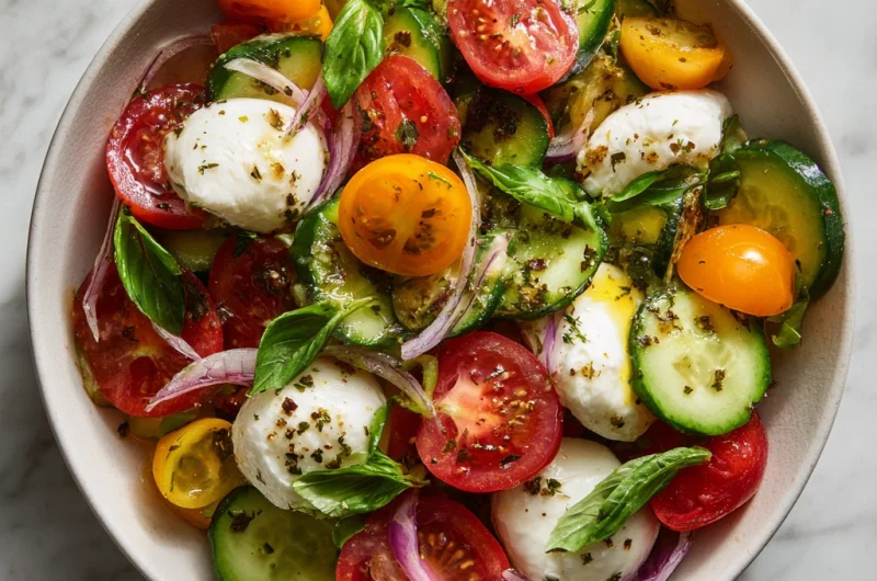 Make Tomato Cucumber Mozzarella Salad: A Fresh, Classic Recipe for Any Season