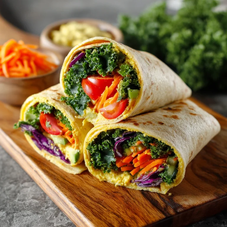 Vegetable Hummus Wraps