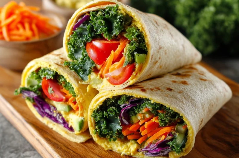 Vegetable Hummus Wraps: Fresh, Healthy, and Flavor-Packed
