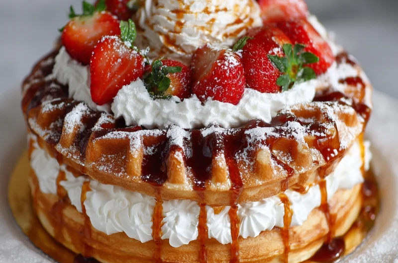 Waffle Cake: Layers of Crispy, Fluffy, and Decadent Goodness