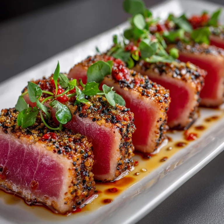 Wasabi Seared Tuna