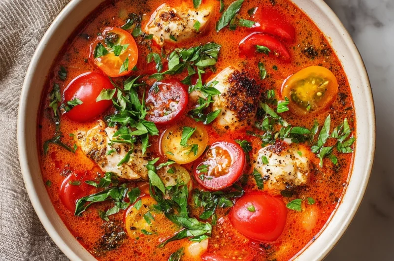 Chicken Tomato Soup: Warm, Comforting, and Flavorful