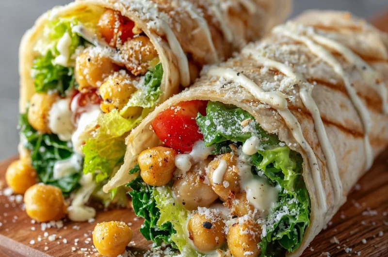 Chickpea Caesar Salad Wraps: A Healthy, Flavor-Packed Twist on a Classic