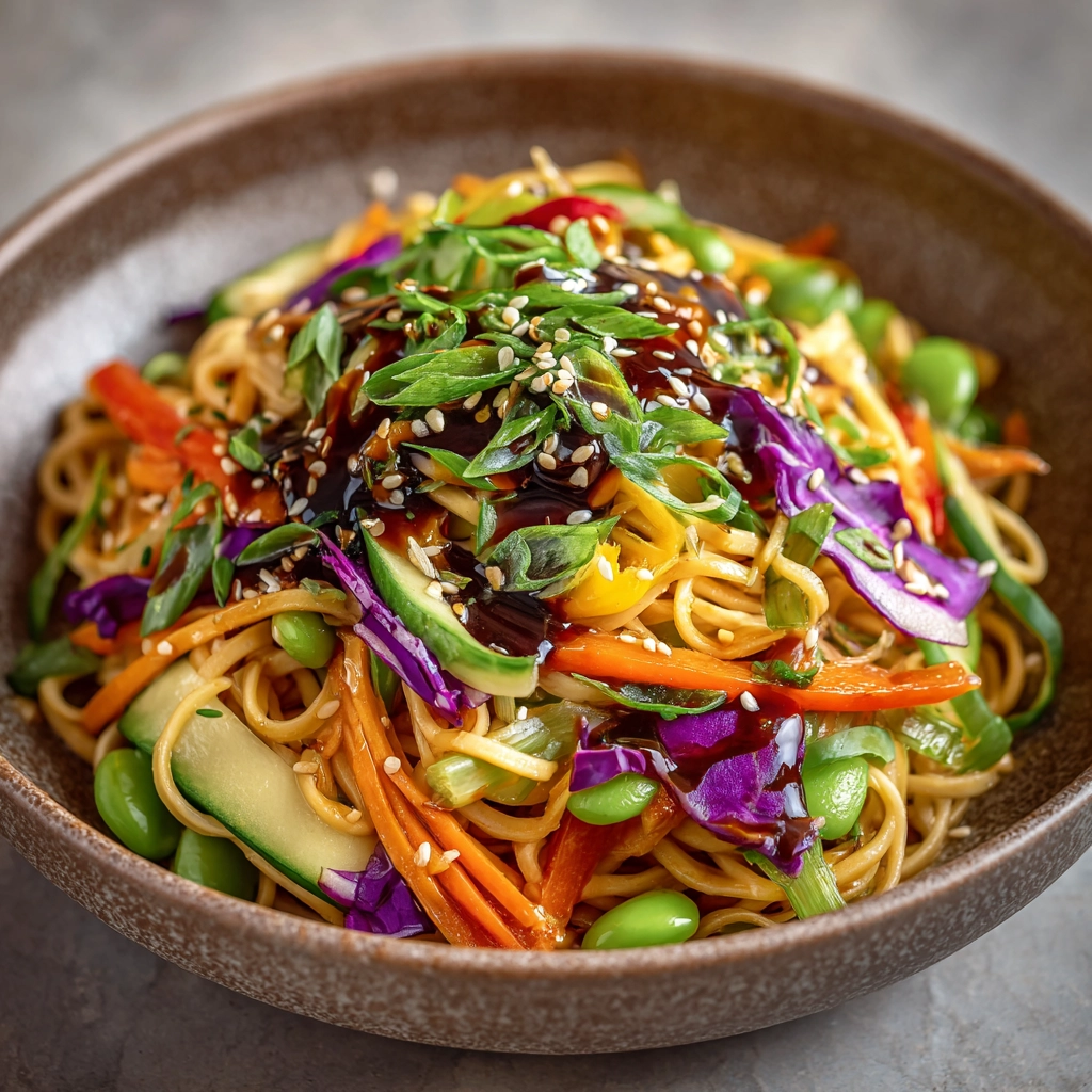 Cold Teriyaki Noodle Salad Recipe