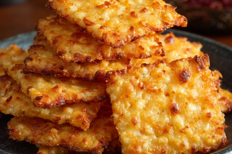 Crispy Cheddar Cheese Crackers – Homemade Snack Delight