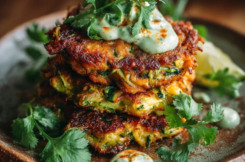 Crispy Zucchini Fritters with Avocado Crema: A Flavor-Packed, Healthy Delight