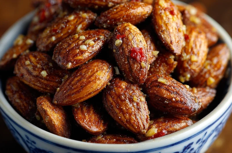 Garlic Roasted Almonds