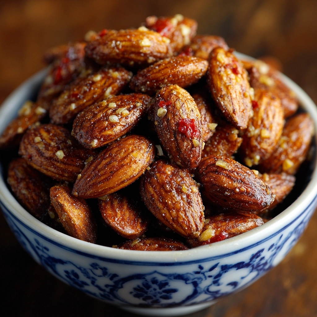 Garlic Roasted Almonds