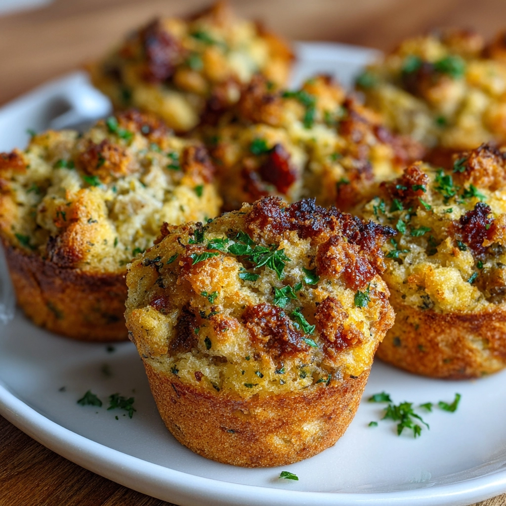 Leftover Stuffing Muffins