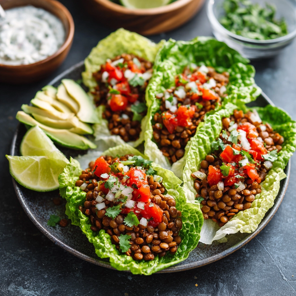Lentil Lettuce Tacos