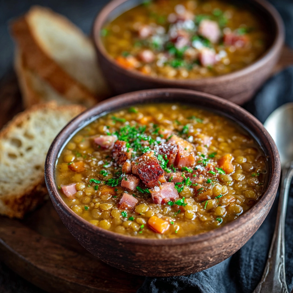 Lentil Soup with Ham Recipe