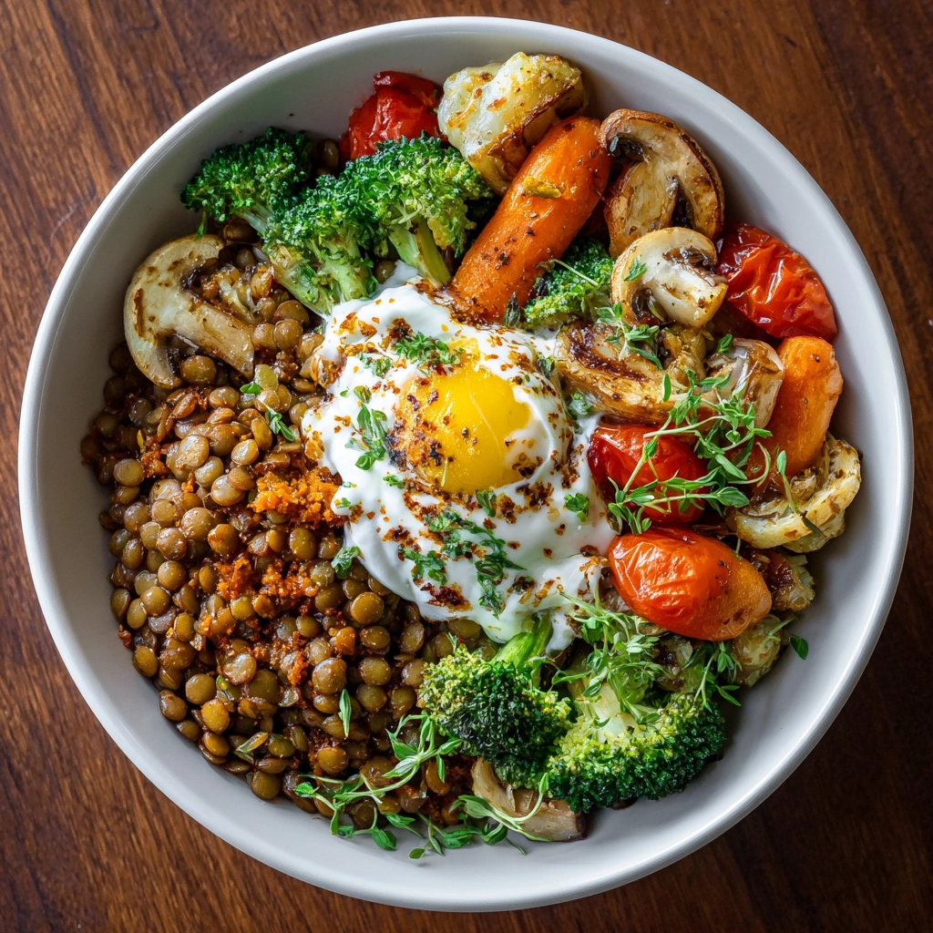 Lentil and Veggie Bowl Recipe