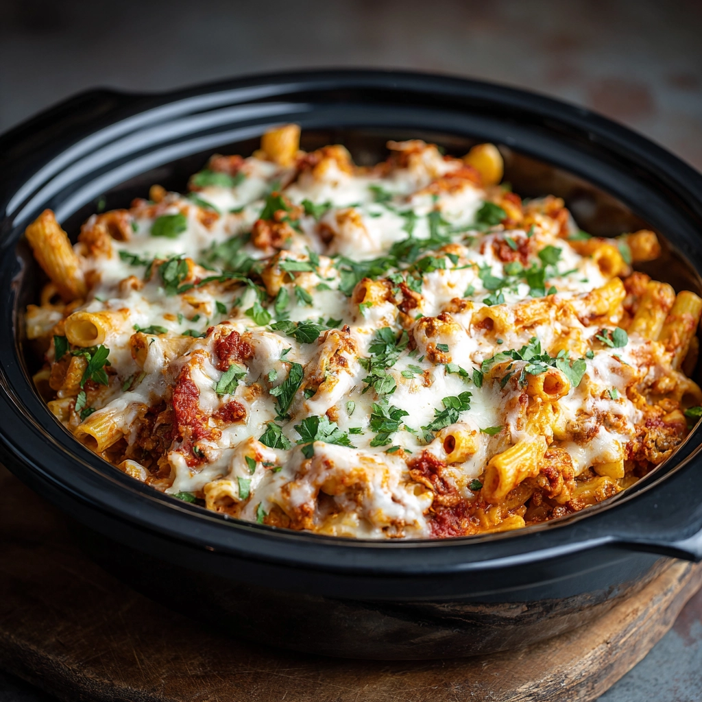 Slow Cooker Baked Ziti Recipe