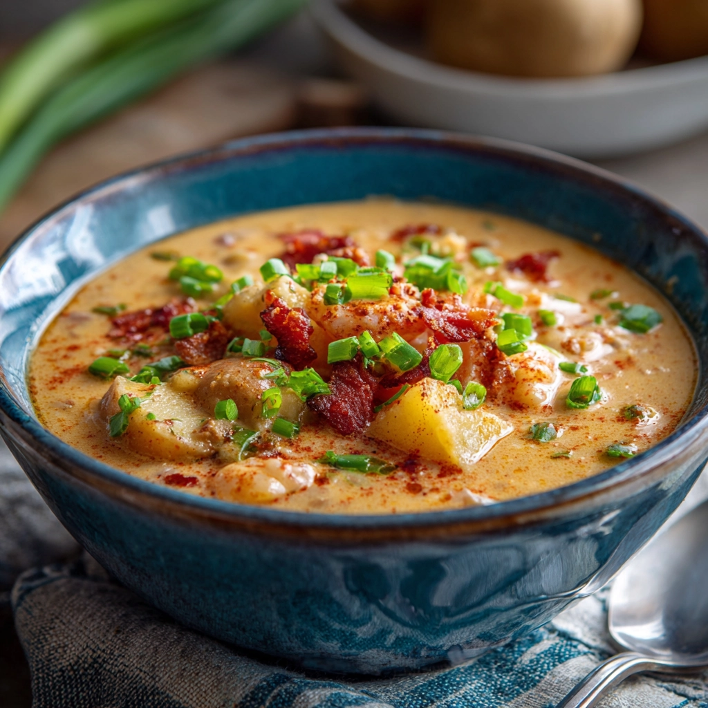 Slow Cooker Cajun Potato Soup