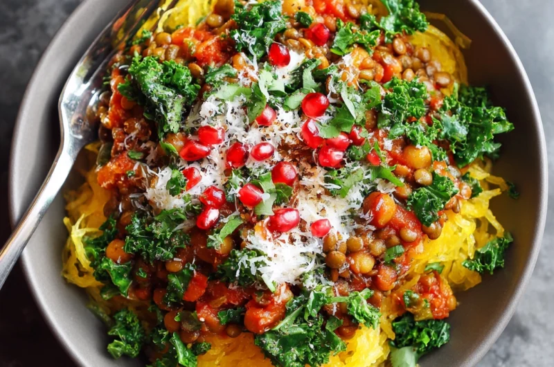 Spaghetti Squash and Lentil Bowl: A Hearty, Healthy, and Flavor-Packed Meal