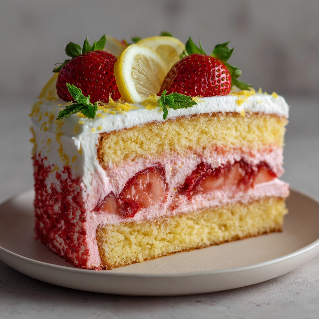 Strawberry Lemonade Cake