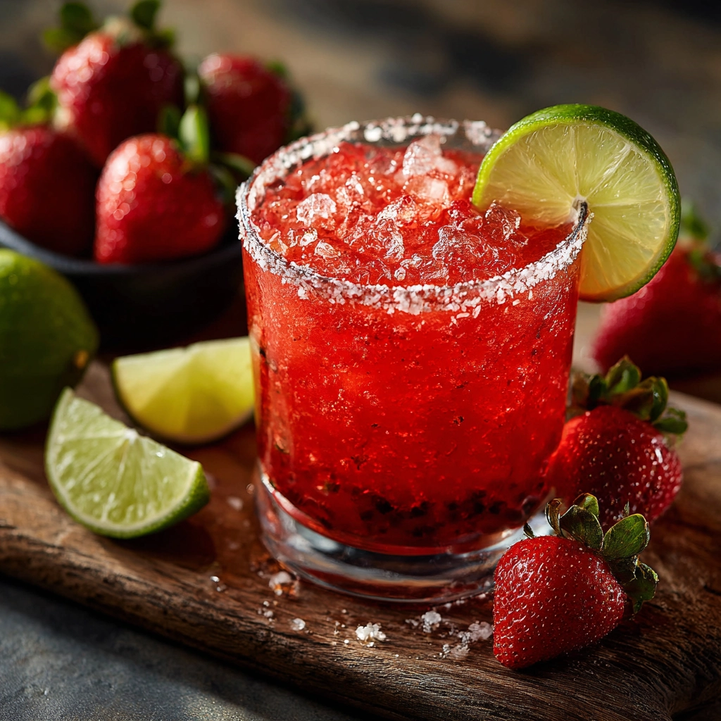 Strawberry Margarita with Fresh Berries