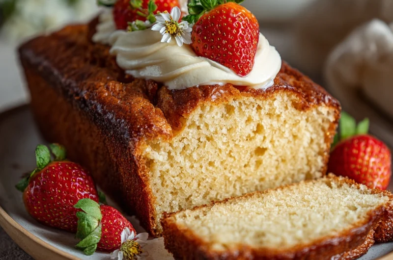Vanilla Vegan Pound Cake: Moist, Fluffy, and Completely Plant-Based