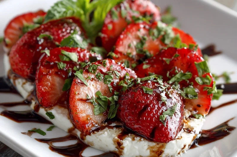 Balsamic Strawberry Caprese Recipe: Fresh, Sweet & Savory Delight