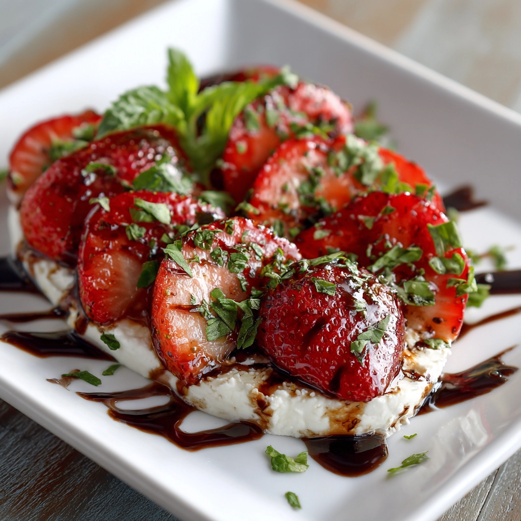 Balsamic Strawberry Caprese Recipe