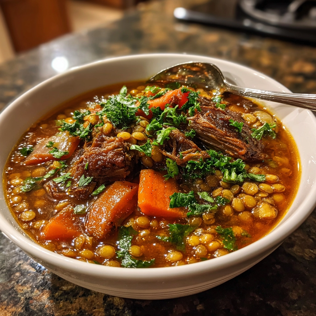 Beef Lentil Stew Recipe