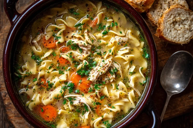 Coziest Chicken Noodle Soup