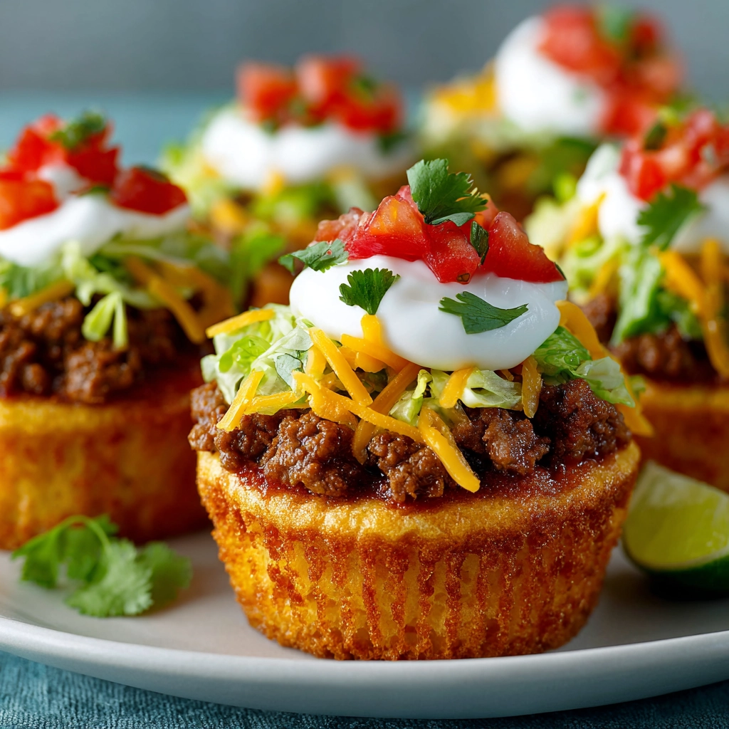 Crispy Taco Cupcakes Recipe