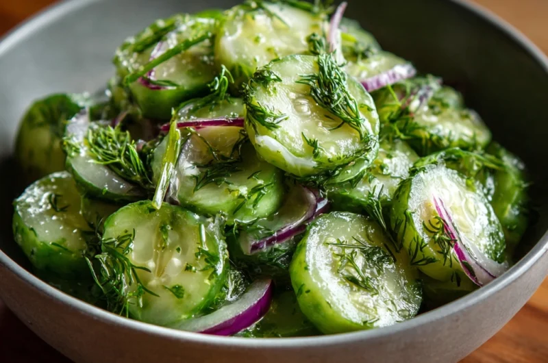Cucumber Dill Salad: A Fresh, Creamy, and Flavorful Classic