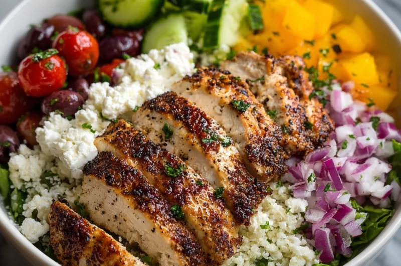 Healthy Greek Chicken Bowl: Fresh, Flavorful, and Wholesome