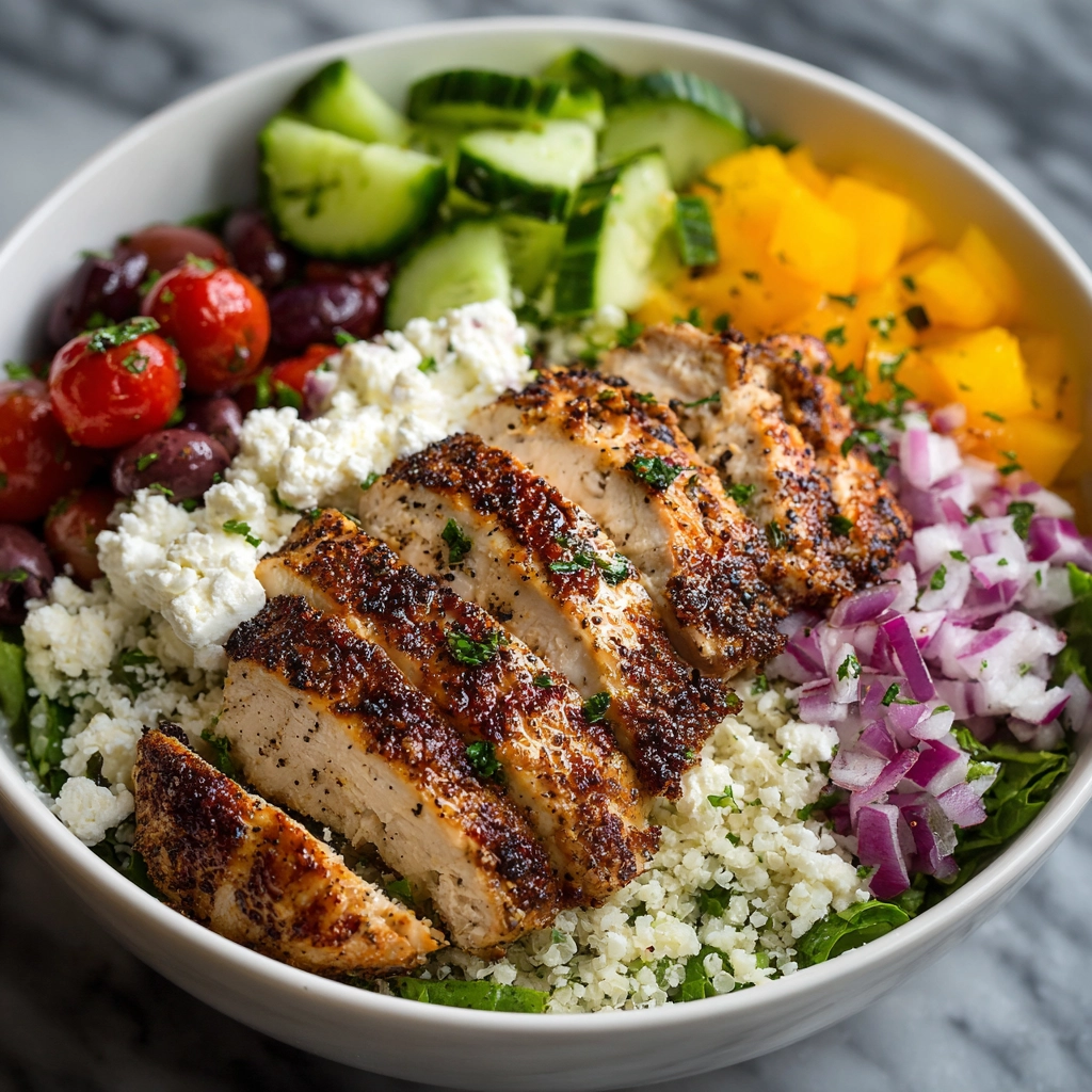 Healthy Greek Chicken Bowl