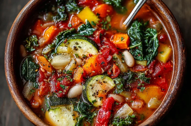 Healthy Tuscan Vegetable Soup Recipe: Nutritious, Flavorful & Comforting