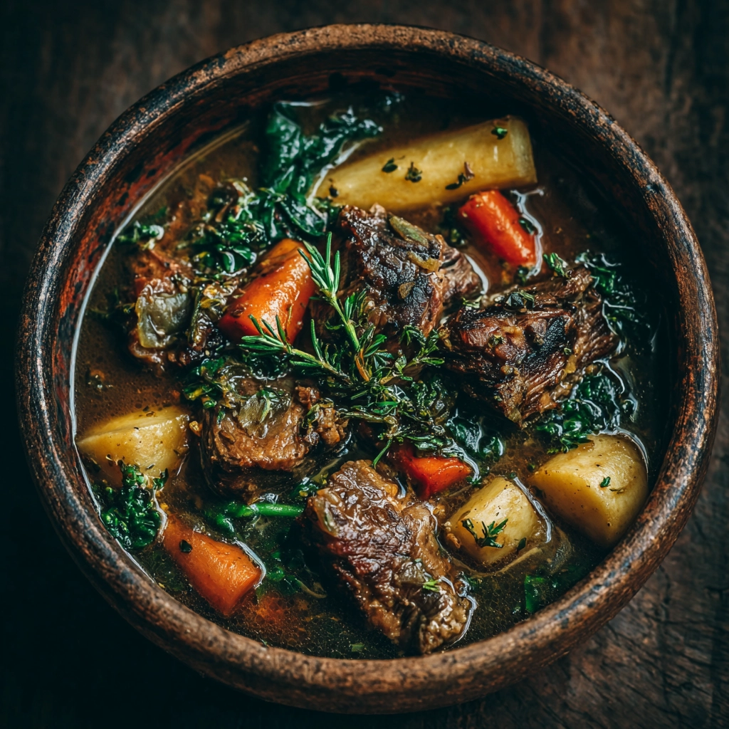 Lamb and Salsify Root Stew