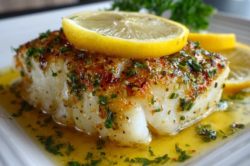 Lemon Butter Baked Cod