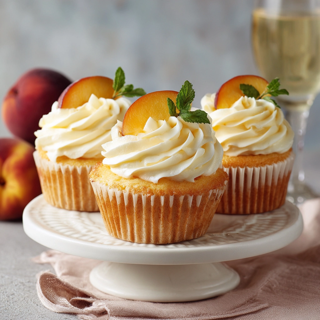 Peach Bellini Cupcakes Recipe
