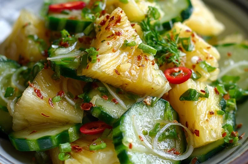 Pineapple Cucumber Salad Recipe: A Refreshing, Sweet & Savory Delight