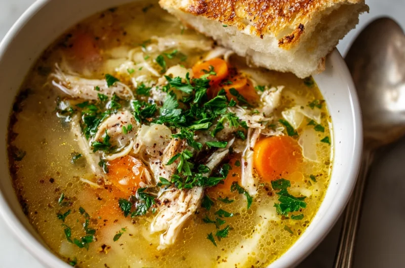 Rotisserie Chicken Soup: Quick, Cozy & Flavorful