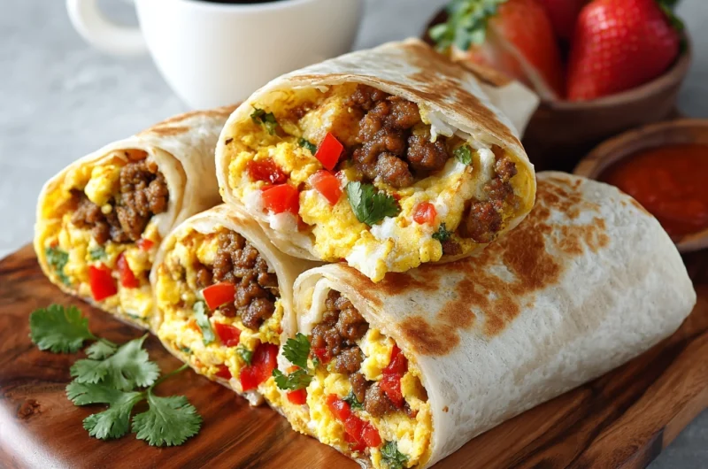 Savory Breakfast Burritos