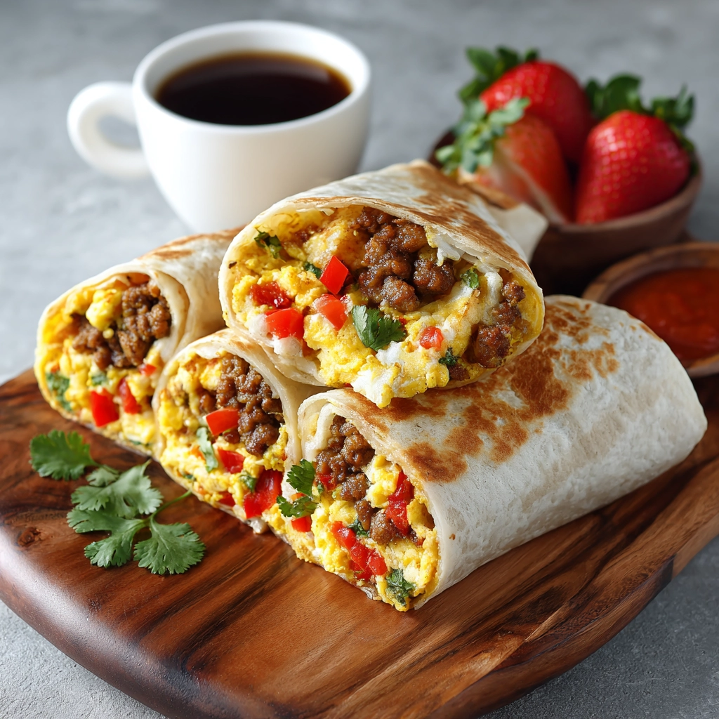 Savory Breakfast Burritos Recipe