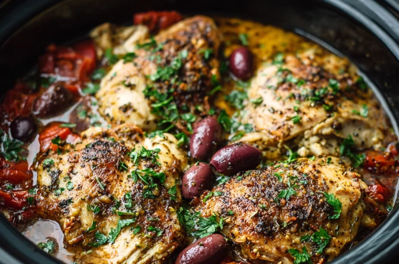 Slow Cooker Greek Chicken: Tender, Flavorful, and Effortless