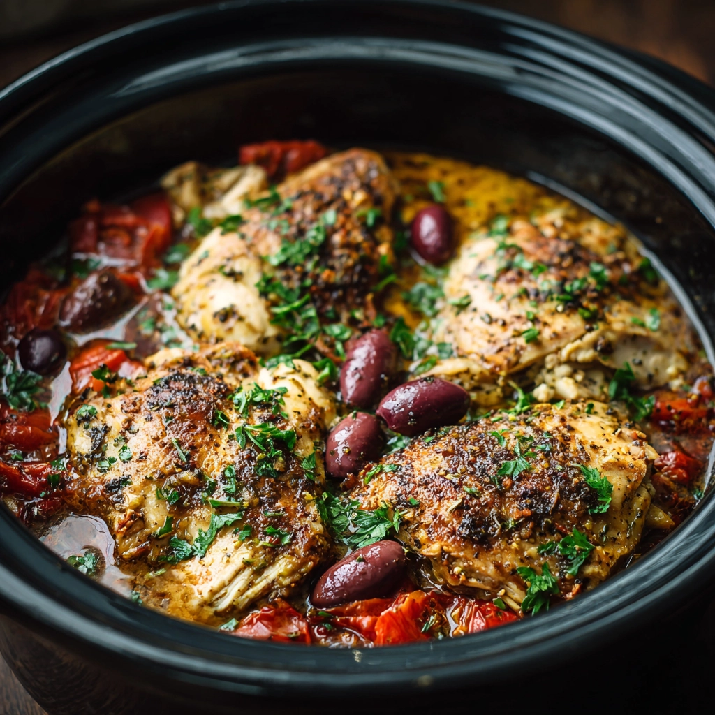 Slow Cooker Greek Chicken Recipe
