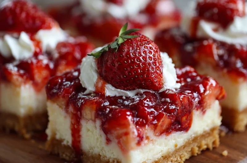 Strawberry Cheesecake Bars: A Sweet and Fruity Delight