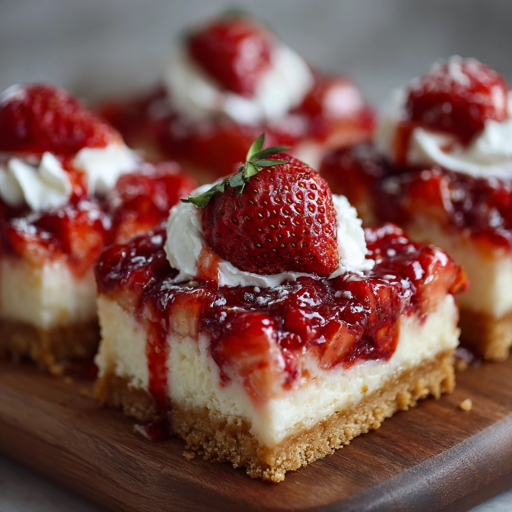 Strawberry Cheesecake Bars Recipe